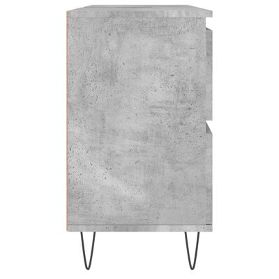 vidaXL Шкаф за баня, бетонно сив, 80x33x60 см, инженерно дърво