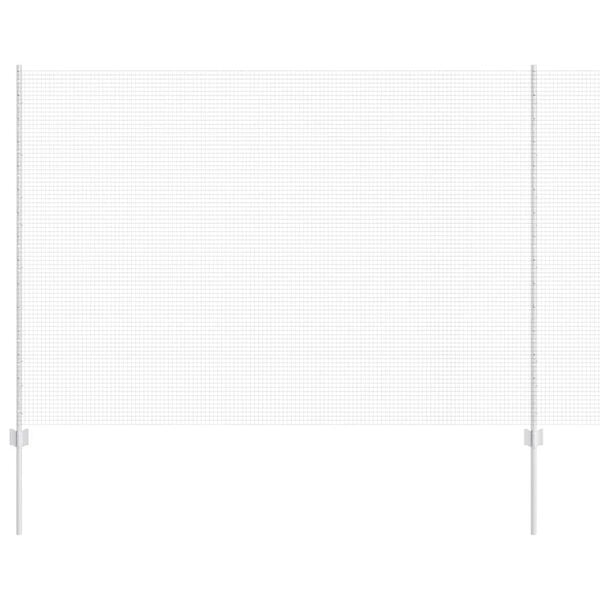 vidaXL Ограда с пост Сребрист 1,5 x 50 m Стомана
