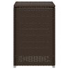 vidaXL Покриваща маса резервоар за пропан кафява 40x40x60 см полиратан