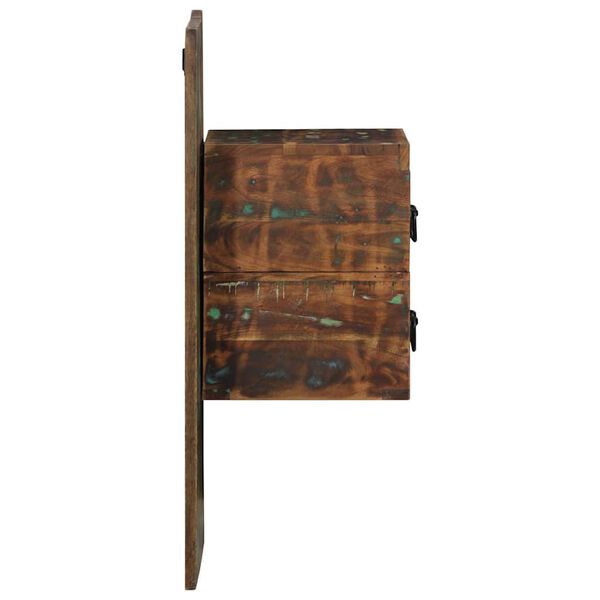 vidaXL Нощно шкафче Multicolour Масивна дървесина Възстановена