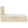 vidaXL Легло с място за съхранение и матрак Кремав 160 x 200 cm