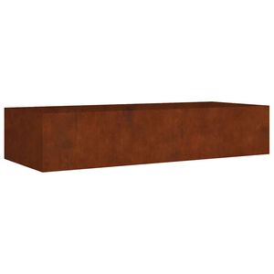 vidaXL Градинска повдигната леха 200x80x40 см кортенова стомана