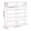 vidaXL Витрина с рафт Дъб 60 x 8,5 x 58 см Инженерно дърво