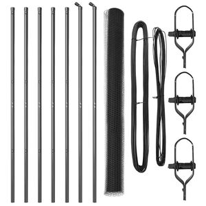 vidaXL Стълб за ограда. Сив