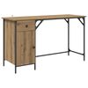 vidaXL Компютърно бюро Дъб Инженерно дърво 131 x 48 x 75 см
