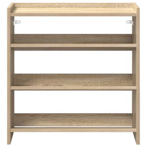vidaXL Шкаф за обувки, дъб сонома, 60x25x62 см, инженерно дърво