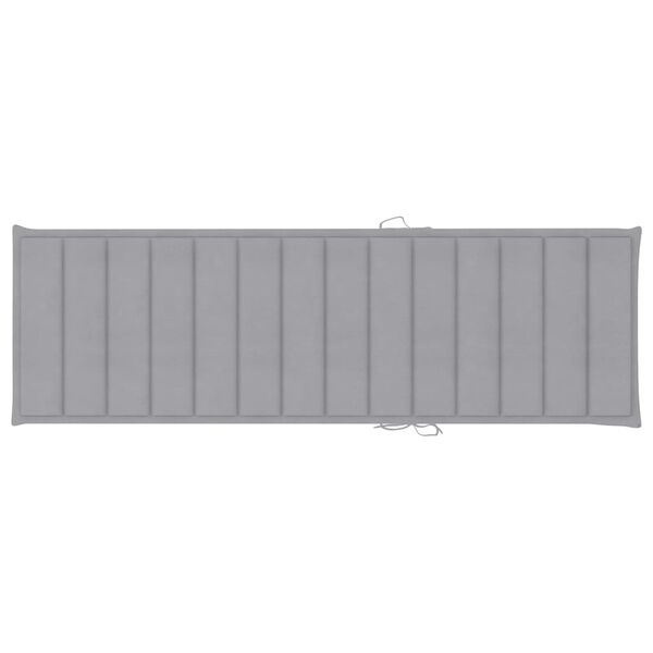 vidaXL Градински шезлонг с шалте, акациево дърво масив