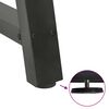 vidaXL Крака за масичка за кафе, А-образни, 2 бр., антрацит, 30x(30-31) см, стомана