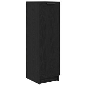 vidaXL Шкаф за обувки Черния дъб 29,5 x 35 x 101 см Инженерно дърво