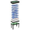 vidaXL Мултифункционална игрална маса 15-в-1, 121x61x82 см, черна