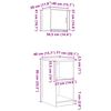 vidaXL гаражни шкафове, 2 бр, сив сонома, инженерно дърво