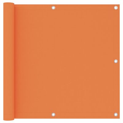 vidaXL Балконски параван, оранжев, 90x600 см, оксфорд плат