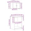 vidaXL гаражни шкафове, 2 бр, сив сонома, инженерно дърво