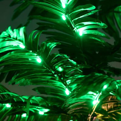 vidaXL LED палмово дърво топло бяло 136 светодиода 220 см