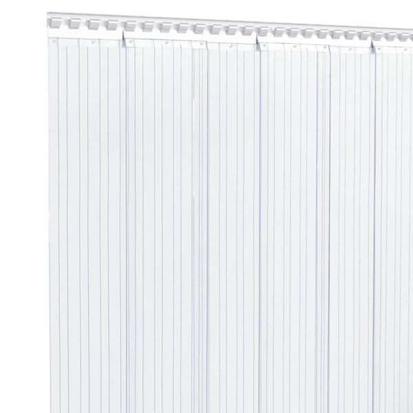 vidaXL Завеса за врата прозрачна 200x1,6 мм 25 м PVC