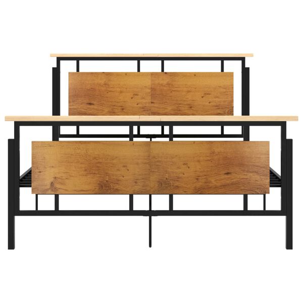 vidaXL Рамка за легло, метал, 140x200 cм