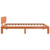 vidaXL Рамка за легло с таблото Кафяво с восъчно покритие 90 x 190 cm