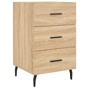 vidaXL Нощно шкафче, дъб сонома, инженерно дърво 40x40x66 см