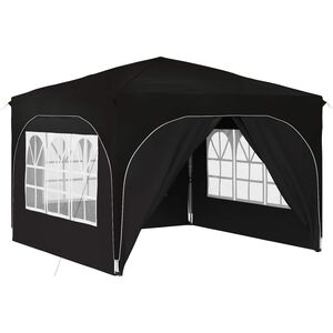 vidaXL Поп-ъп парти палатка 290 x 290 x 245 см Черно