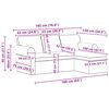 vidaXL Диван Светлосиво Общи размери: 195 x 138 x 80 см (Ш x Дълб x В)