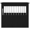 vidaXL Кучешка клетка, черен дъб, 55x75x65 см, инженерно дърво