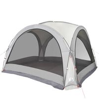 vidaXL Парти палатка бяла 360x360x215 см 185T тафта