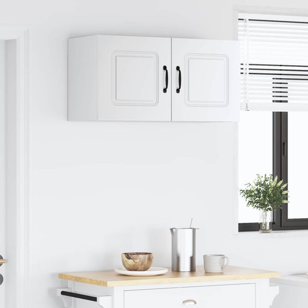 vidaXL Кухненски шкаф Kalmar Бяло 80 x 31 x 40 см Инженерно дърво