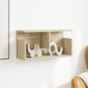 vidaXL Стенен шкаф, 60x20x30 см, сонома дъб, инженерно дърво