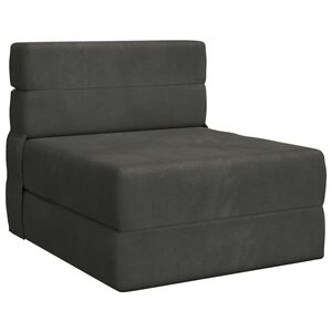 vidaXL Сгъваем диван легло Тъмносиво 70 x 72 x 60 cm Текстил