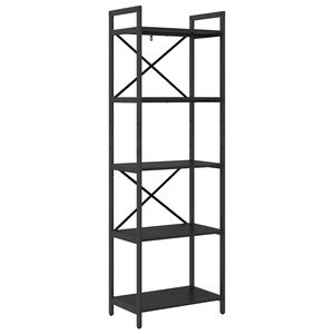 vidaXL Рафт за книги 5 нива 56 x 34 x 171 см Инженерна дървесина