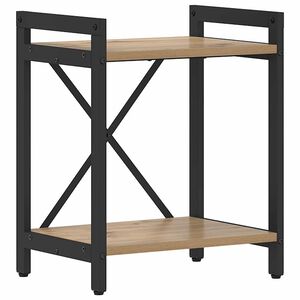 vidaXL Рафт за книги 40 x 30 x 50 cm Инженерна дървесина Дъб