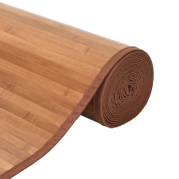 vidaXL Килим, правоъгълен, натурален, 70x200 см, бамбук