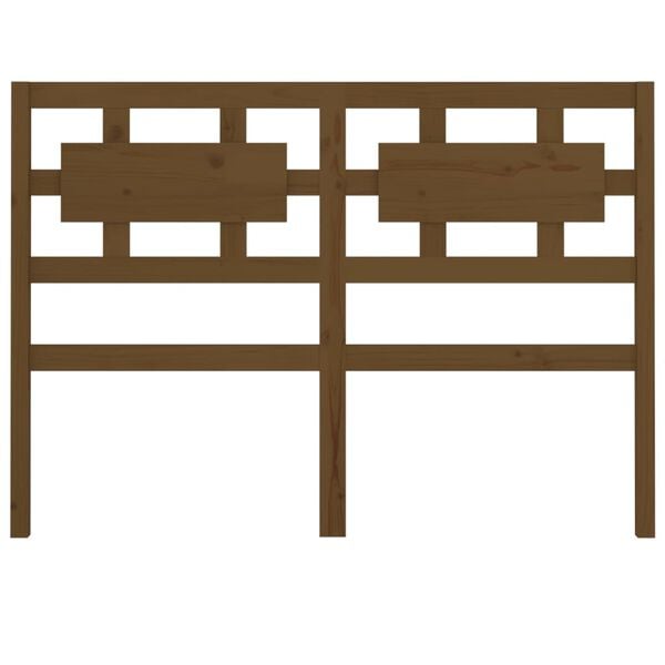 vidaXL Горна табла за легло, меденокафява, 165,5x4x100 см, бор масив