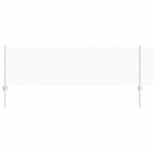 vidaXL Ограда с пост Сребрист 0,6 x 10 м Стомана