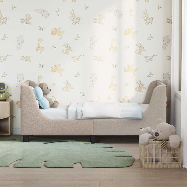 vidaXL Легло за малко с главна дъска с таблото Светлосиво 70 x 140 cm