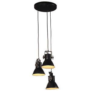 vidaXL Висяща лампа, 25 W, черна, 30x30x100 см, E27
