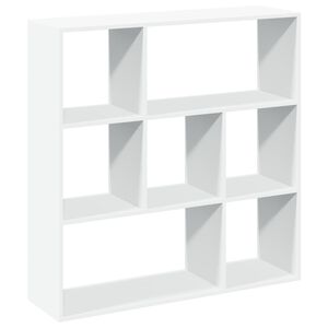 vidaXL Разделител за стая / библиотека, бял, 102x29x103,5 см