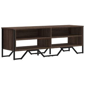 vidaXL ТВ шкаф, кафяв дъб, 122x34x41 см, инженерно дърво