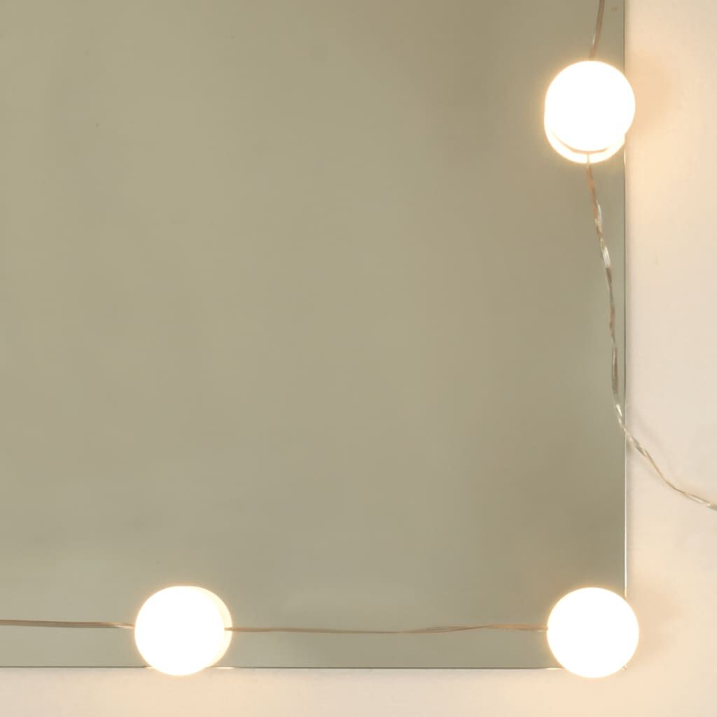 vidaXL Тоалетка с LED, дъб сонома, 60x40x140 см