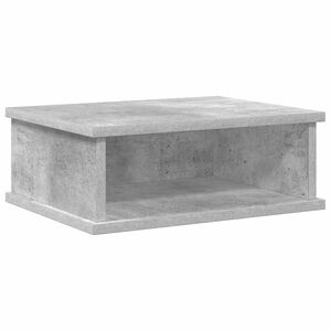vidaXL Нощно шкафче Циментено сиво 40 x 31 x 15 см Инженерна дървесина
