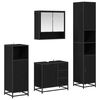 vidaXL Комплект мебели за баня 4 бр. Черния дъб 35 x 37,5 x 188,5 см