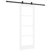 vidaXL Преплъзваща се врата ORKDAL Бял и черен 78 x 202 см