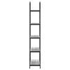 vidaXL Рафт за книги Сив Сонома 80 x 30 x 183 см Инженерно дърво