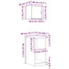 vidaXL гаражни шкафове, 2 бр, бетонно сиви, инженерно дърво