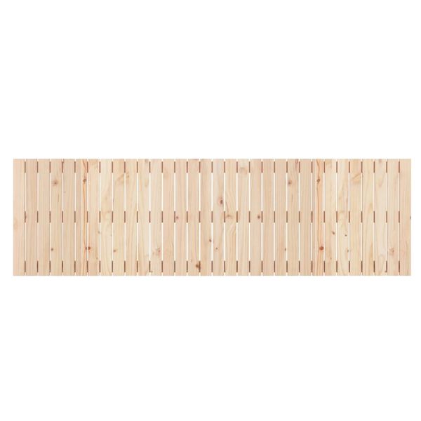 vidaXL Стенна табла за спалня, 204x3x60 см, борово дърво масив