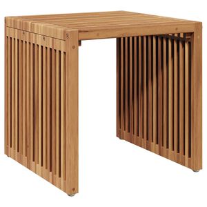 vidaXL Странична масичка за градина Кафяво 45 x 45,5 x 45,5 см