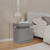 vidaXL Нощно шкафче, сиво, 45x35x52 см, инженерно дърво