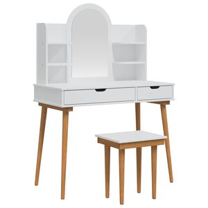 vidaXL Комплект тоалетно шкафче FAUSKE 5 pcs Бяло 100 x 50 x 143 см