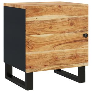vidaXL Нощно шкафче 40x33x46 см масивна акация