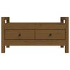 vidaXL Пейка за антре меденокафява 80x40x43 см борово дърво масив
